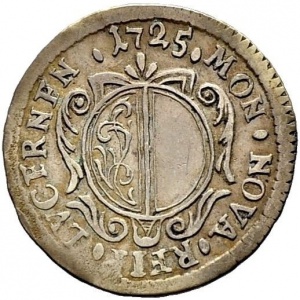 Аверс монеты Город Люцерн, 5 шиллингов, 1725
