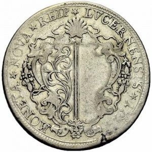 Аверс монеты Город Люцерн, 1 гульден, 1714