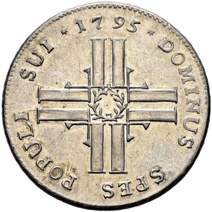 Реверс монеты Город Люцерн, 20 батценов, 1795