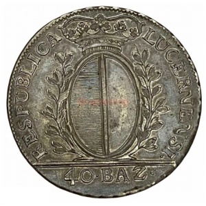 Аверс монеты Город Люцерн, 40 батценов, 1796