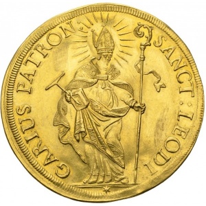 Реверс монеты Город Люцерн, 4 дуката, 1698