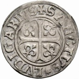 Реверс монеты Город Люцерн, 1 батцен, 1551