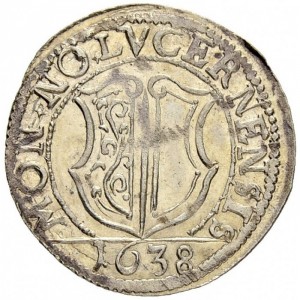 Аверс монеты Город Люцерн, 1 батцен, 1638