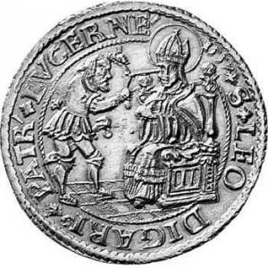 Реверс монеты Город Люцерн, 1 талер, 1557