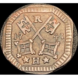 Аверс монеты Регенсбург, 1 геллер, 1709-1793