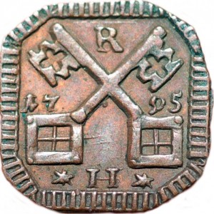 Аверс монеты Регенсбург, 1 геллер, 1794-1803
