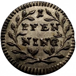 Реверс монеты Регенсбург, 1 пфенниг, 1747-1766