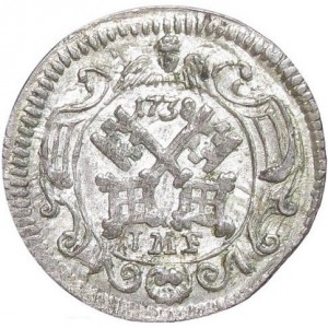 Аверс монеты Регенсбург, 1 крейцер, 1738