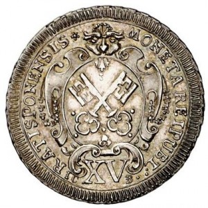 Аверс монеты Регенсбург, 15 крейцеров, 1746