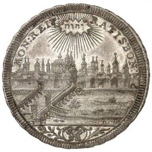 Реверс монеты Регенсбург, ¼ талера, 1744