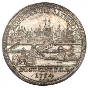 Аверс монеты Регенсбург, ½ талера, 1754