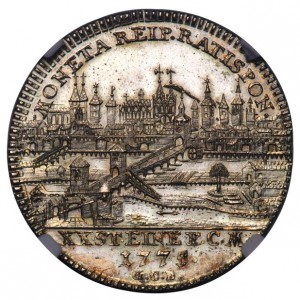 Реверс монеты Регенсбург, ½ талера, 1775