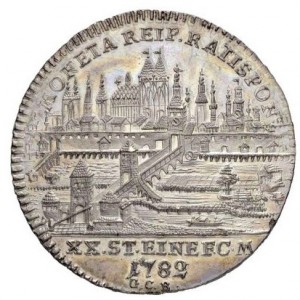 Реверс монеты Регенсбург, ½ талера, 1782