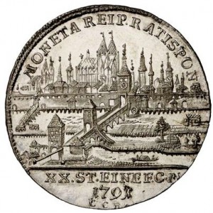 Аверс монеты Регенсбург, ½ талера, 1791