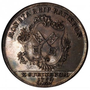 Реверс монеты Регенсбург, 1 талер, 1759