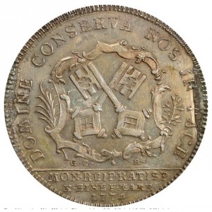 Реверс монеты Регенсбург, 1 талер, 1774