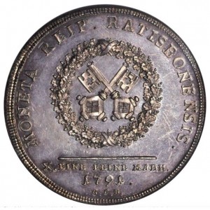 Реверс монеты Регенсбург, 1 талер, 1791