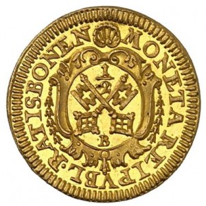 Аверс монеты Регенсбург, ½ дуката, 1737