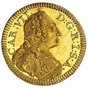 Реверс монеты Регенсбург, ½ дуката, 1737