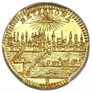 Аверс монеты Регенсбург, ½ дуката, 1765