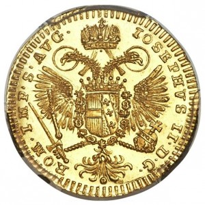 Реверс монеты Регенсбург, ½ дуката, 1765