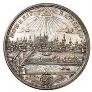 Реверс монеты Регенсбург, 2 талера, 1740