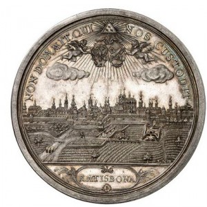 Реверс монеты Регенсбург, 2 талера, 1745