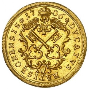 Аверс монеты Регенсбург, 1 дукат, 1706