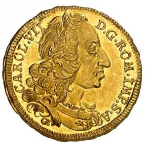 Реверс монеты Регенсбург, 2 дуката, 1742