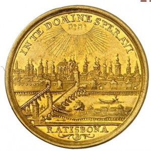 Аверс монеты Регенсбург, 2 дуката, 1745