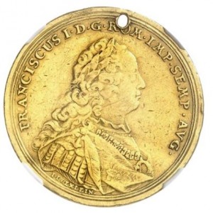 Реверс монеты Регенсбург, 3 дуката, 1745