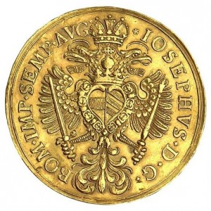 Реверс монеты Регенсбург, 10 дукатов, 1705
