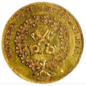 Реверс монеты Регенсбург, 10 дукатов, 1793