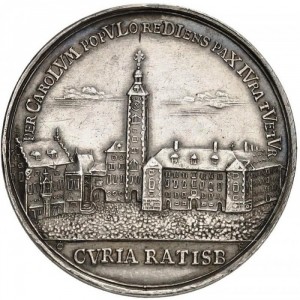Аверс монеты Регенсбург, 1 талер, 1737, Городская ратуша
