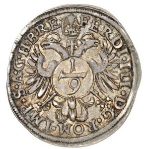 Реверс монеты Регенсбург, ⅑ талера, 1654-1657
