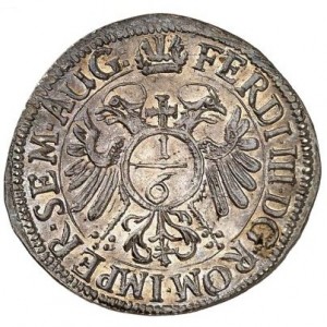 Реверс монеты Регенсбург, ⅙ талера, 1652