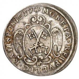 Аверс монеты Регенсбург, ⅙ талера, 1653-1657
