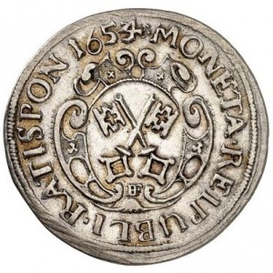 Аверс монеты Регенсбург, ⅙ талера, 1654-1656