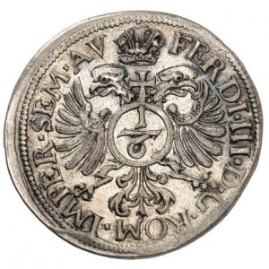 Реверс монеты Регенсбург, ⅙ талера, 1654-1656