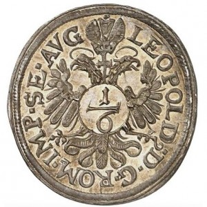 Реверс монеты Регенсбург, ⅙ талера, 1659-1664