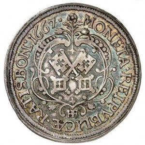 Аверс монеты Регенсбург, ⅓ талера, 1667-1680