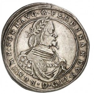 Реверс монеты Регенсбург, ½ талера, 1644-1646