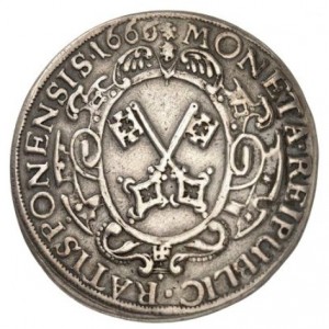 Аверс монеты Регенсбург, 1 талер, 1664-1672