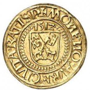 Аверс монеты Регенсбург, 1 голдгульден, 1512