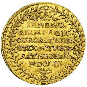 Аверс монеты Регенсбург, 1 дукат, 1653