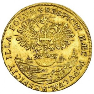 Реверс монеты Регенсбург, 1 дукат, 1653