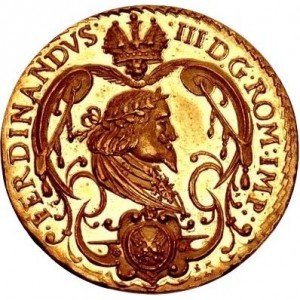Аверс монеты Регенсбург, 4 дуката, 1641, Заседание рейхстага правителей Священной Римской империи
