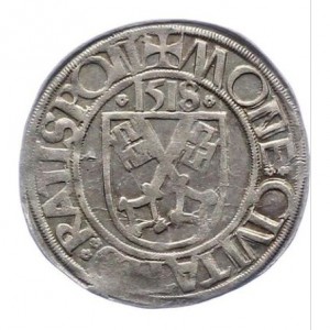 Аверс монеты Регенсбург, 1 батцен, 1516-1522