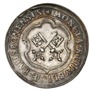 Аверс монеты Регенсбург, 30 крейцеров, 1613
