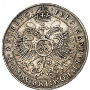 Реверс монеты Регенсбург, 60 крейцеров, 1630